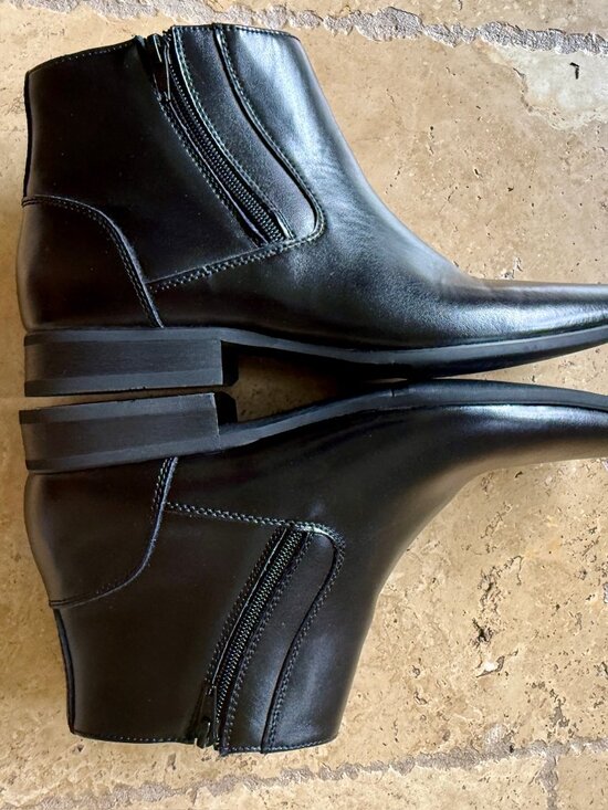 Calvin Klein Men\'s Ankle Boots Booties Black Leather US 9.5 main image 10